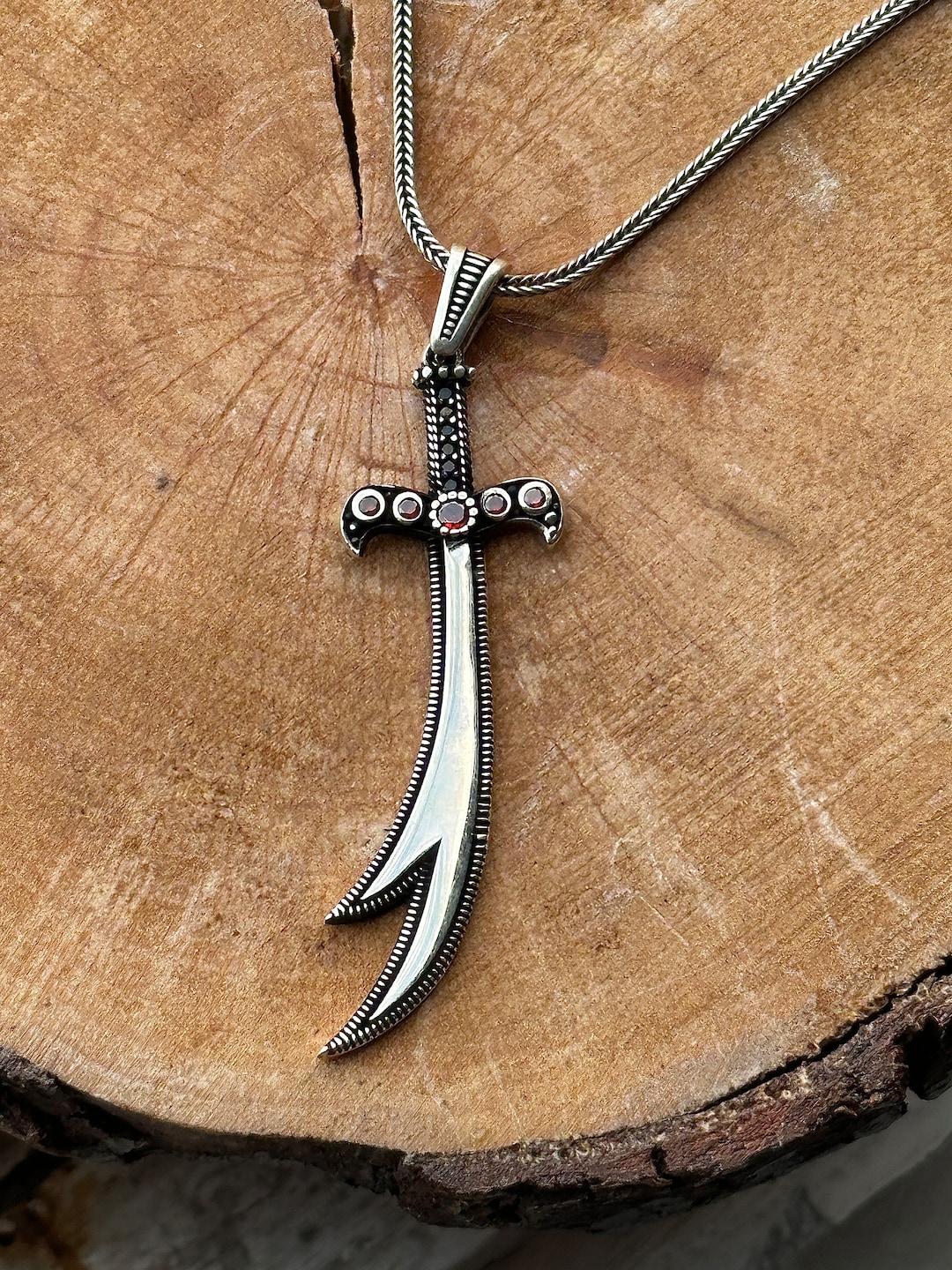 Ali Zulfiqar Sword Necklace , Hz. Ali Sword , Handmade 925