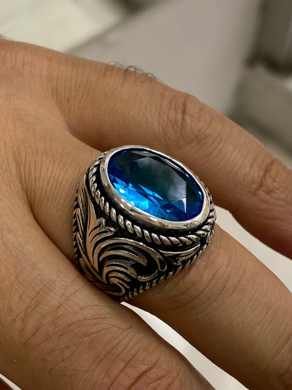 Aruie - Anello Chevalier Da Uoo In Acciaio Con Zirconi, Otivo - Foto 6