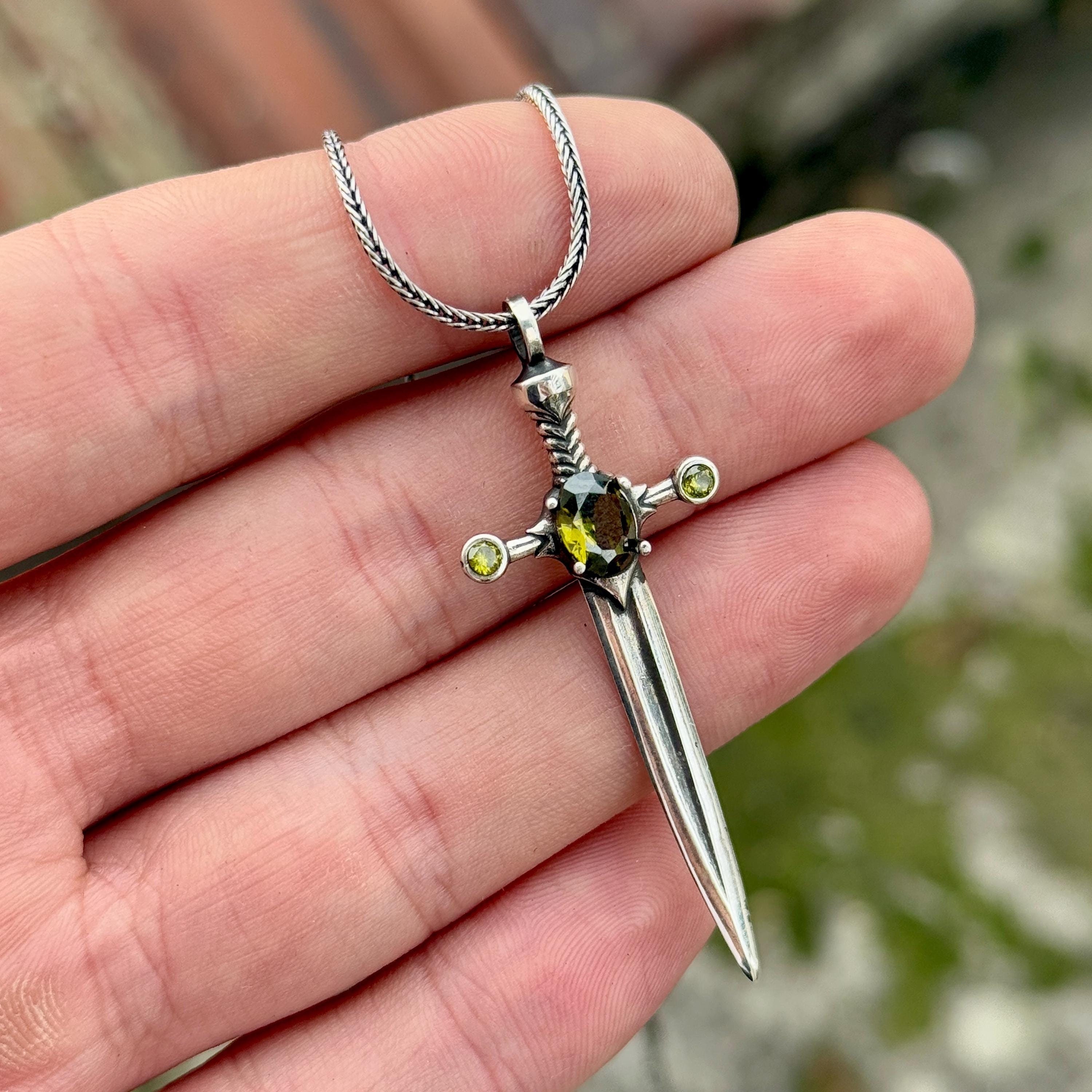 ⑳Hearting Sword Pendant W チェーン付き 真鍮 ⑳Hearting Sword Pendant W Silver925 Silver Zulfiqar Pendant on