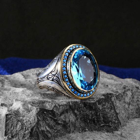 ✰最終価格✰未使用✰大粒アクアマリン✰作家、一点物✰シルバーリング✰１４号✰ 大粒 アクアマリン リング シルバー925 | iichi 日々の暮らしを