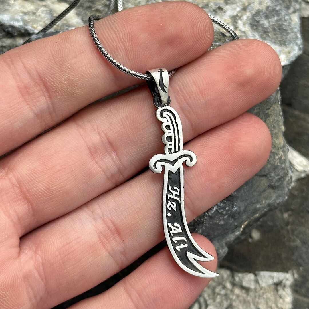 NVM FRNCH 925 Sterling Silver and Hz.Ali Sword Figured Silver Color Men's Bracelet FRJ30714-814-A4 - The Hague main image 0
