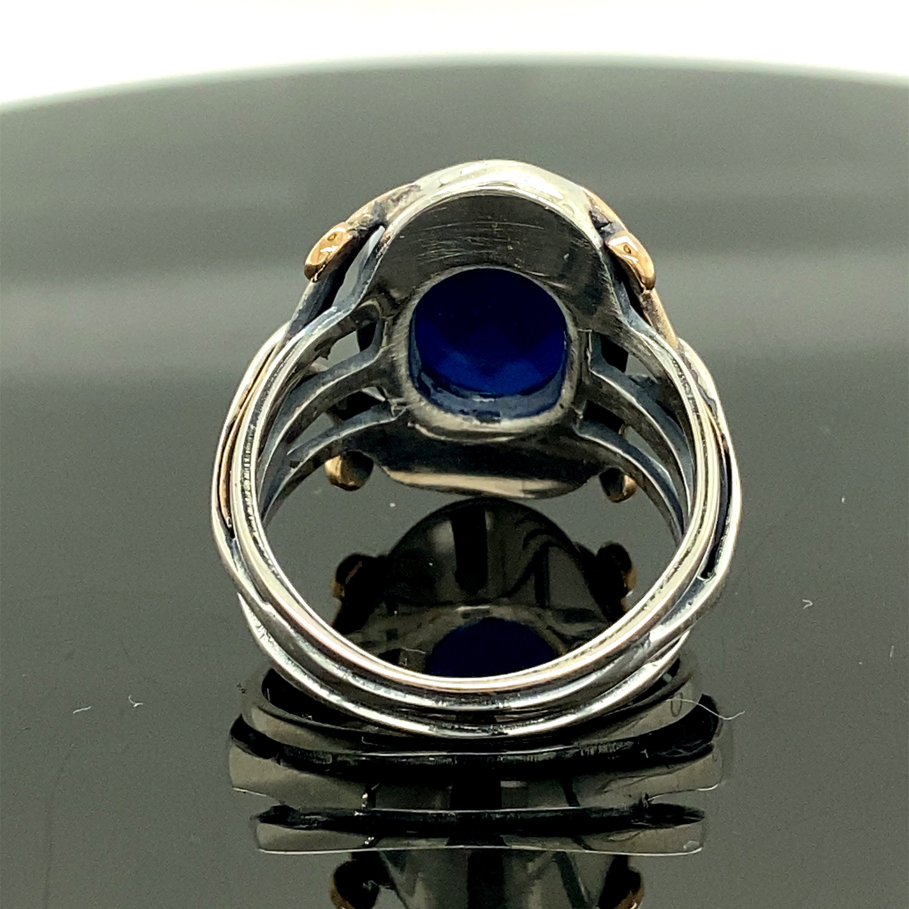 Men Handmade Ring Sapphire Stone Ring Turkısh Handmade - Etsy