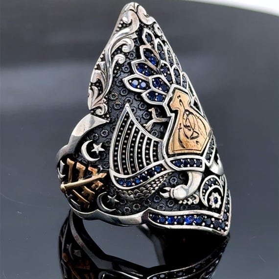 Mens Ring Turkish Archery Thumb Ring StyleTurk, Kayi Rings