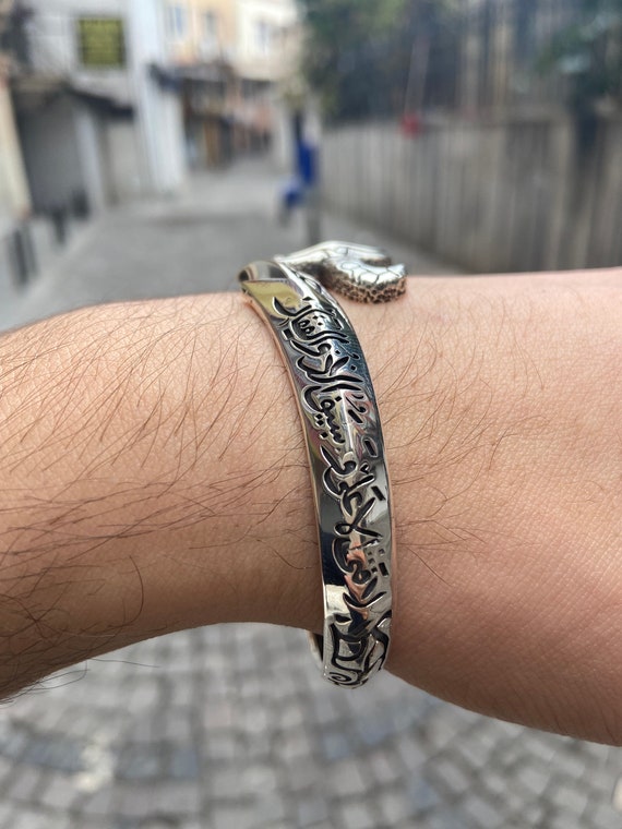 Handmade Vintage Twisted Woven Mens Sterling Silver Bangle Bracelet For  Couples Wide Open Brangle From Rrclothes, $11.49 | DHgate.Com