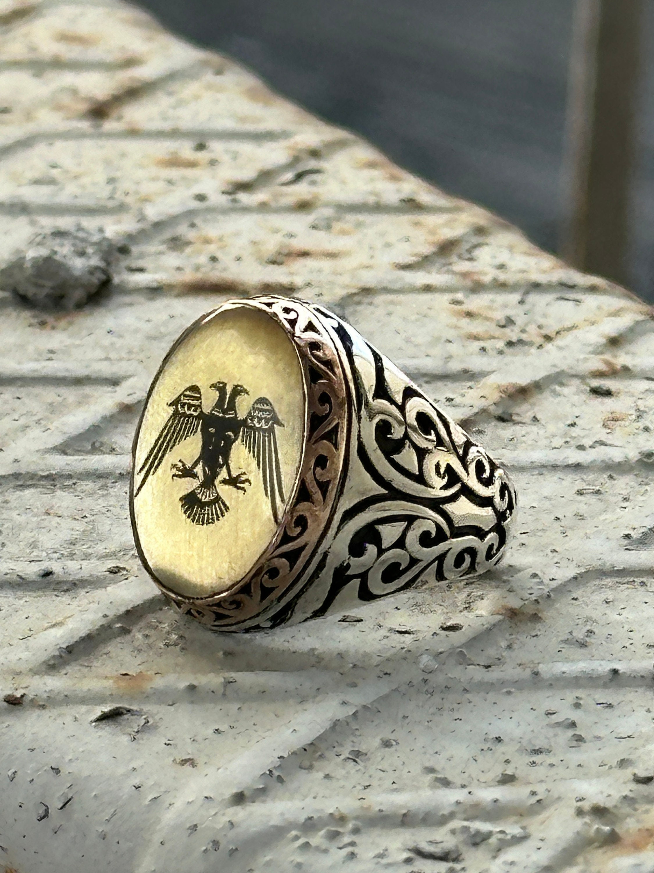 Handmade Sterling Silver Forked Lightning Ring - Solid 925 Silver, Any Size