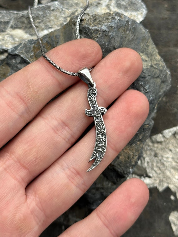 Etsy sword necklace discount