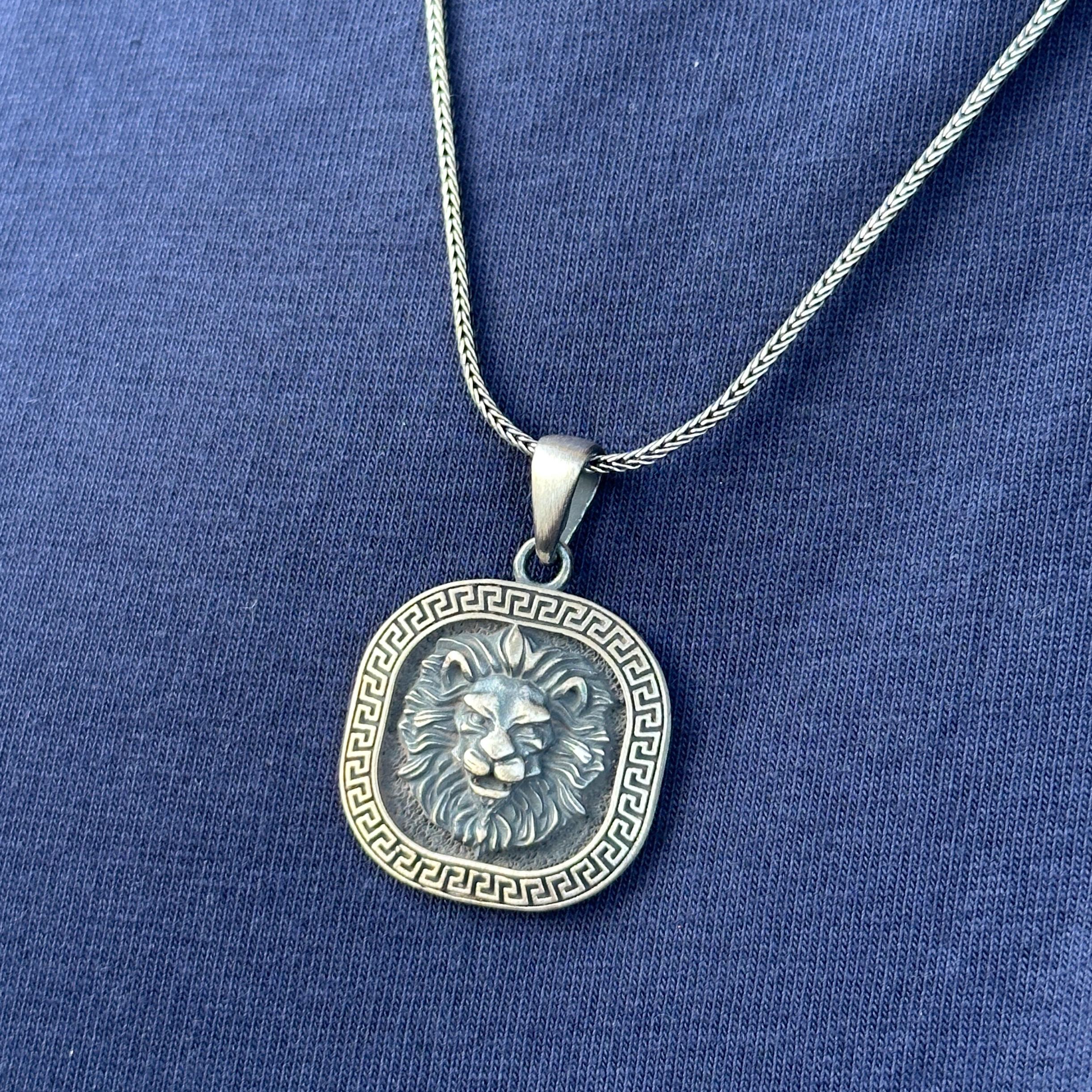 Collier De Lion En Argent - France