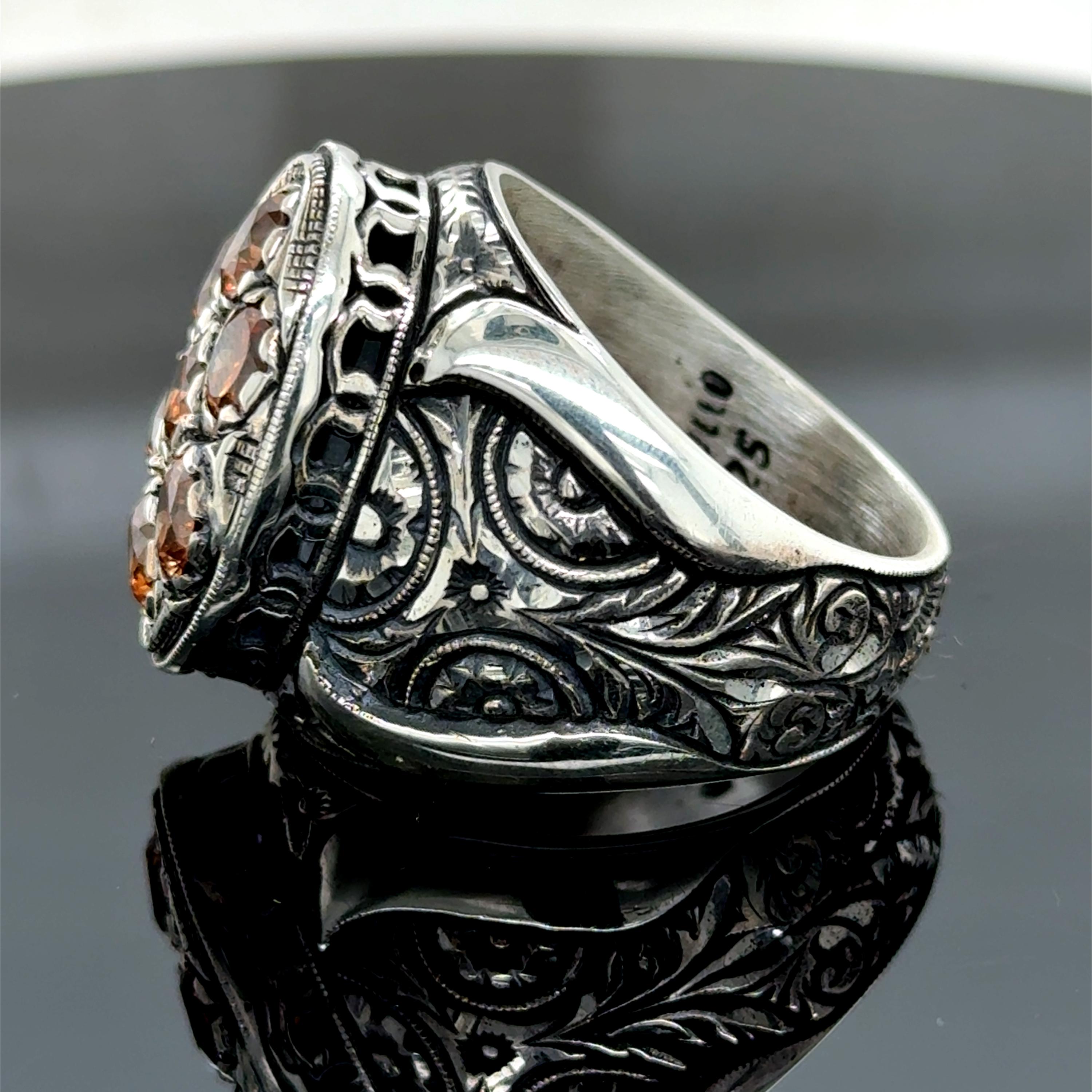 Anelli Da Uomo In Argento Con Pietra Principale Rubino | Acquisti Online Su - Foto 3