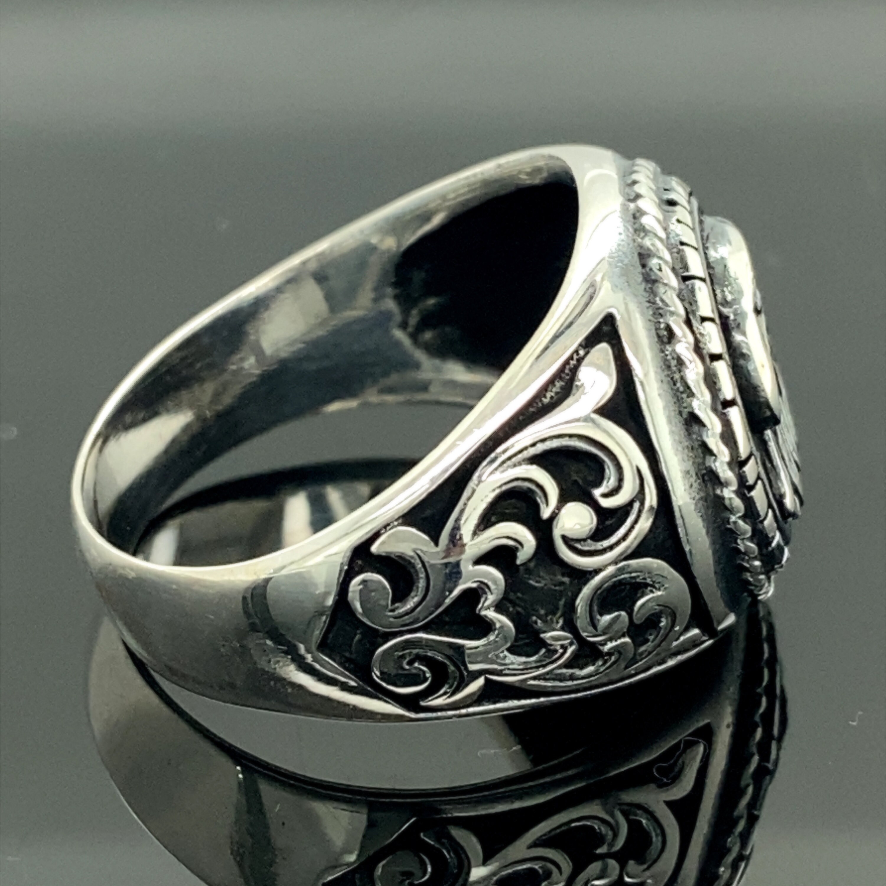 Eagle Handmade Signet Ring,eagle 925 Sterling Silver Handmade