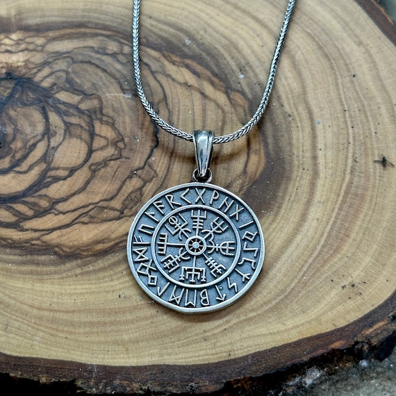 Yggdrasil Halskette Aus Sterling Silber - Wikinger Baum Des Lebens Anhänger Mit Runen, 22+2 Zoll