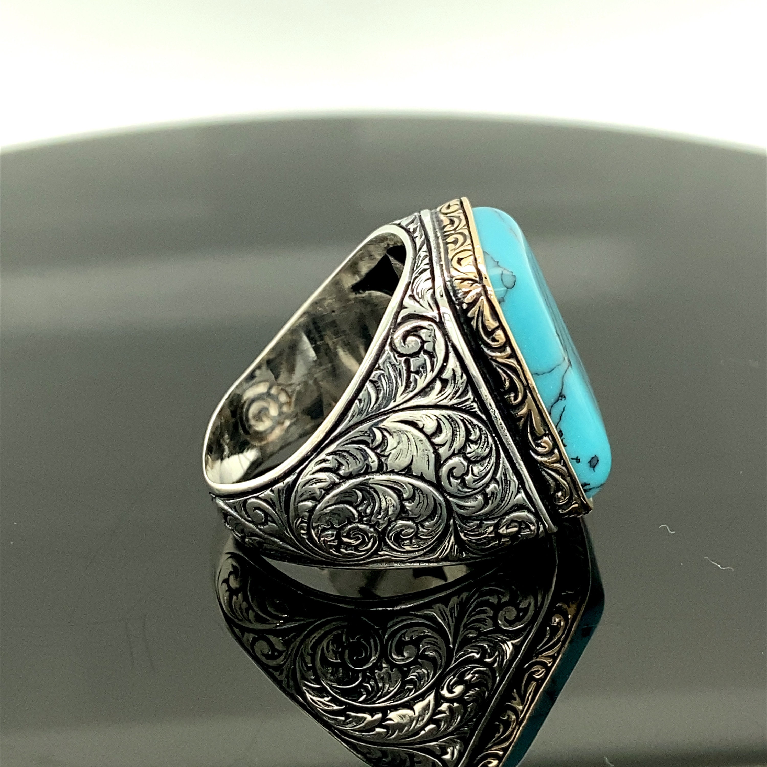 Sterling Silver Ring , White Turquoise Stone, Men Rings , Natural Stone , Handcrafted Ottoman Men Ring , Turkish Handmade , Gift for Him, - Etsy Sterling Silver Ring , White Turquoise Stone, Men Rings , Natural Stone , Handcrafted Ottoman Men Ring , Turkish Handmade , Gift for Him, - Etsy