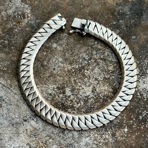 925 Sterling Silver Gourmet Chain Bracelet, Curb Chain Bracelet, 10MM Cuban Chain Bracelet, Handmade Men Chain, Gift For Men, Mens Jewelry