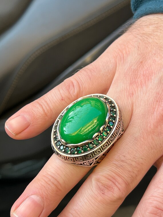 Anello di hotsell giada uomo