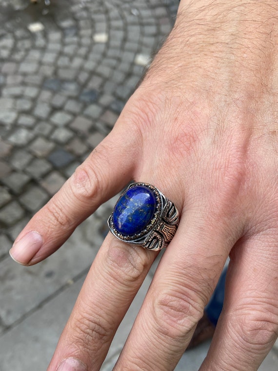 Anillo lapislazuli hombre hotsell