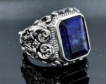 ヴィンテージ　サファイア　ダイヤモンド　シルバー　リング il_340x270.6115652736_5k19.jpg