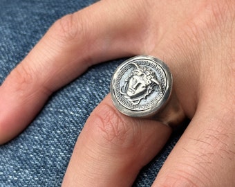 versace farfetch mens rings