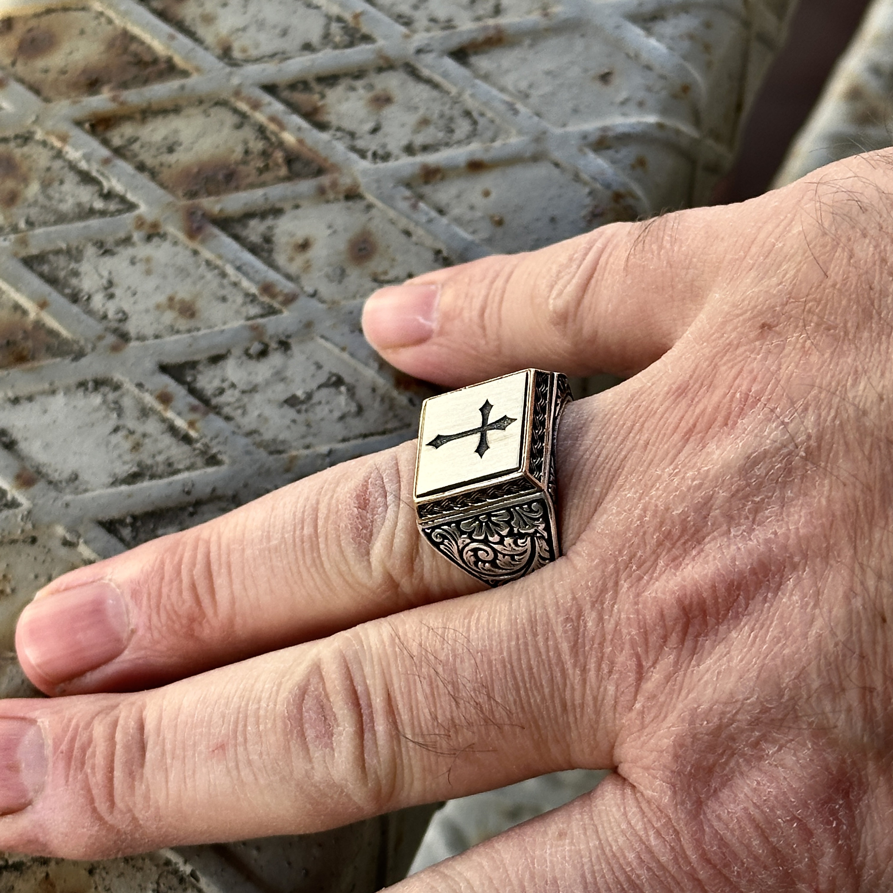 Silver Engraved Cross Medal Ring, Square Cross Ring, Cross Signet Ring, Christian Jewelry Ring, Gift for Dad, Gift for Him, 925k Silver - Etsy Silver Engraved Cross Medal Ring, Square Cross Ring, Cross Signet Ring, Christian Jewelry Ring, Gift for Dad, Gift for Him, 925k Silver - Etsy