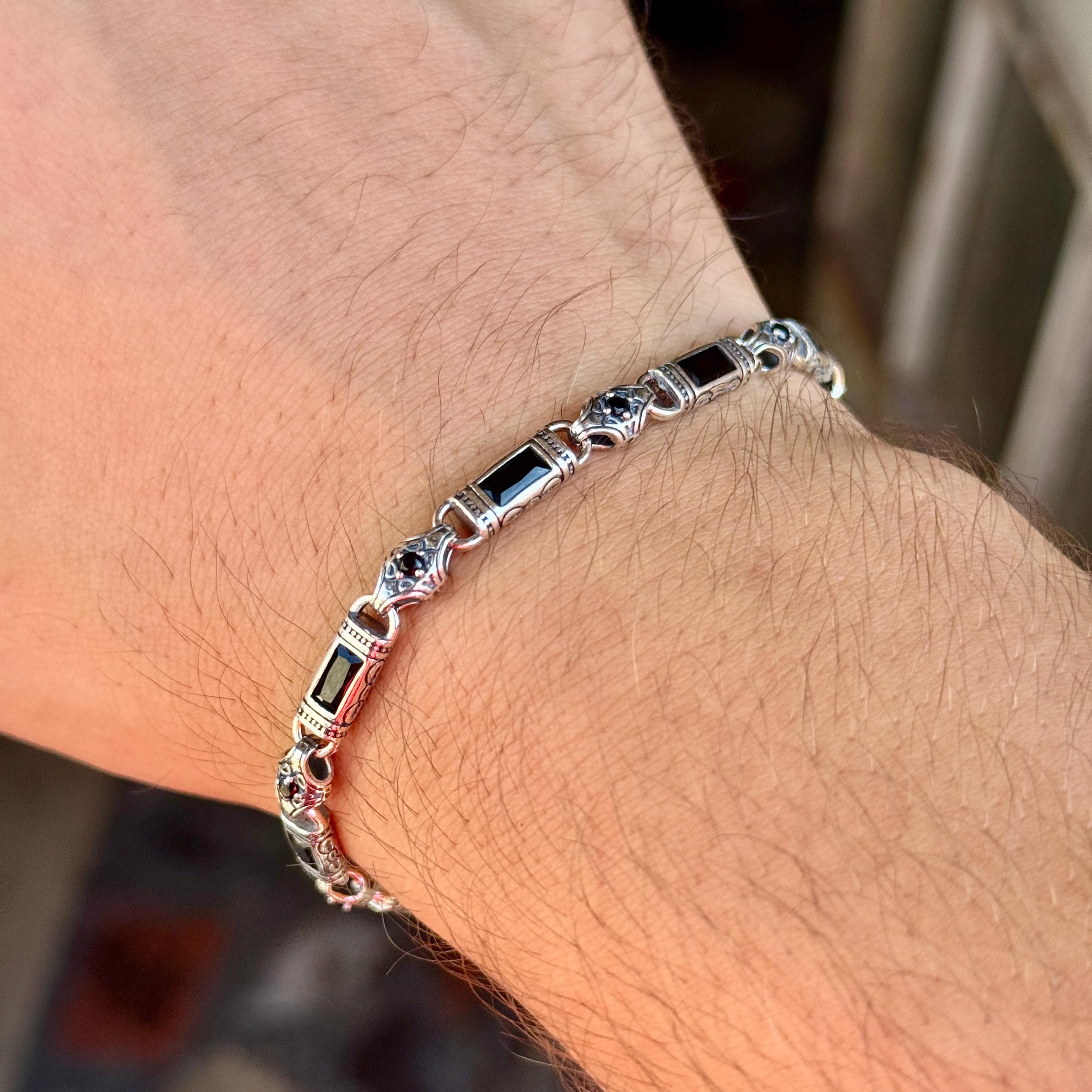 アクセサリー silver 925 ONYX vintage bracelet Vintage Sterling Silver Black Onyx Oval Bracelet. For Sale at Ruby