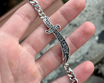 Nullus sword bracelet 925シルバー NULLUS : 눌루스] SWORD & THORMS 925 SILVER BRACELET - SAMPLAS