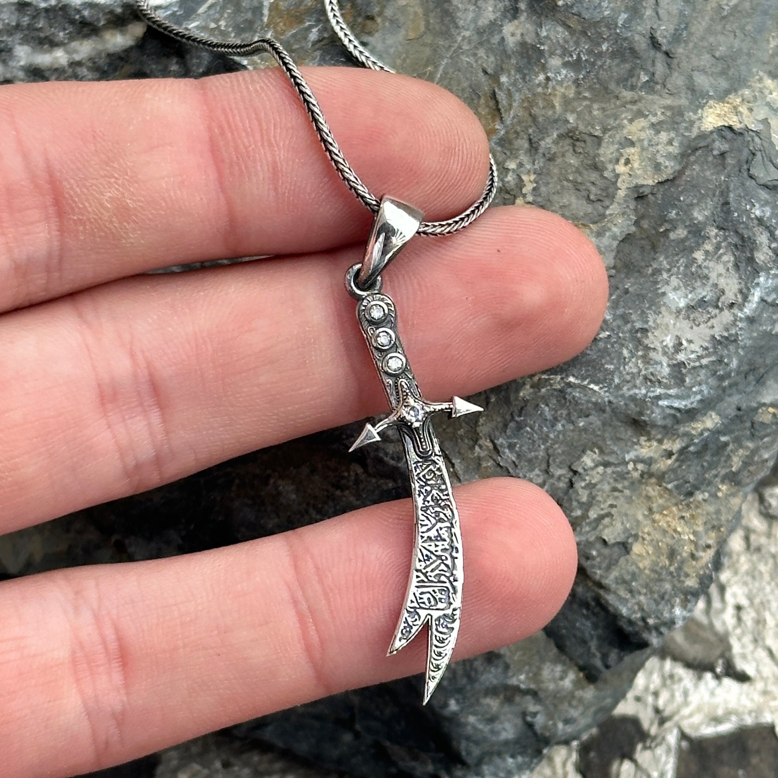 Buy Silver Zulfiqar Necklace , Silver Sword Pendant, Handmade 925 Sterling , Hz. Ali Silver Zulfiqar Necklace ,man Necklace 925k Sterling Silver Online in India - Etsy Buy Silver Zulfiqar Necklace , Silver Sword Pendant, Handmade 925 Sterling , Hz. Ali Silver Zulfiqar Necklace ,man Necklace 925k Sterling Silver Online in India - Etsy