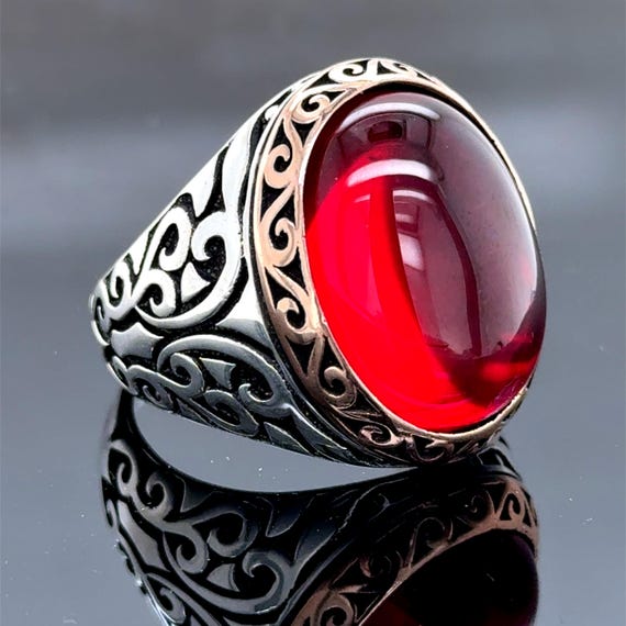 ルビー ハンドメイド シルバーリング 正規 品