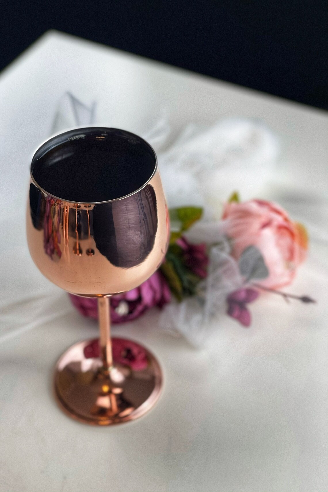 Handmade Copper Wine Glass Single Etsy