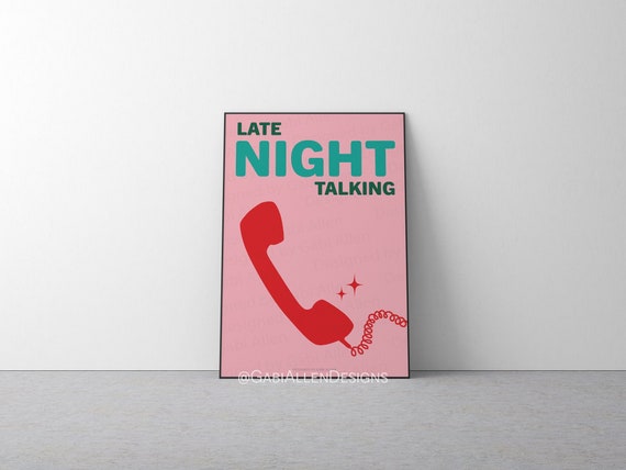 Harry Styles &#39;Harrys House&#39; Late Night Talking Digital Download Poster