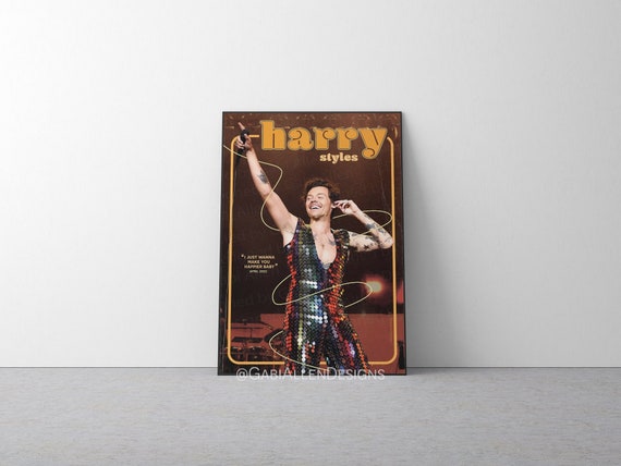 Harry Styles Retro Vintage Poster &#39;As It Was&#39; Instant Digital Download