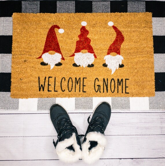 Gnome Doormat L Gnome Doormat L Cute Doormat L Etsy