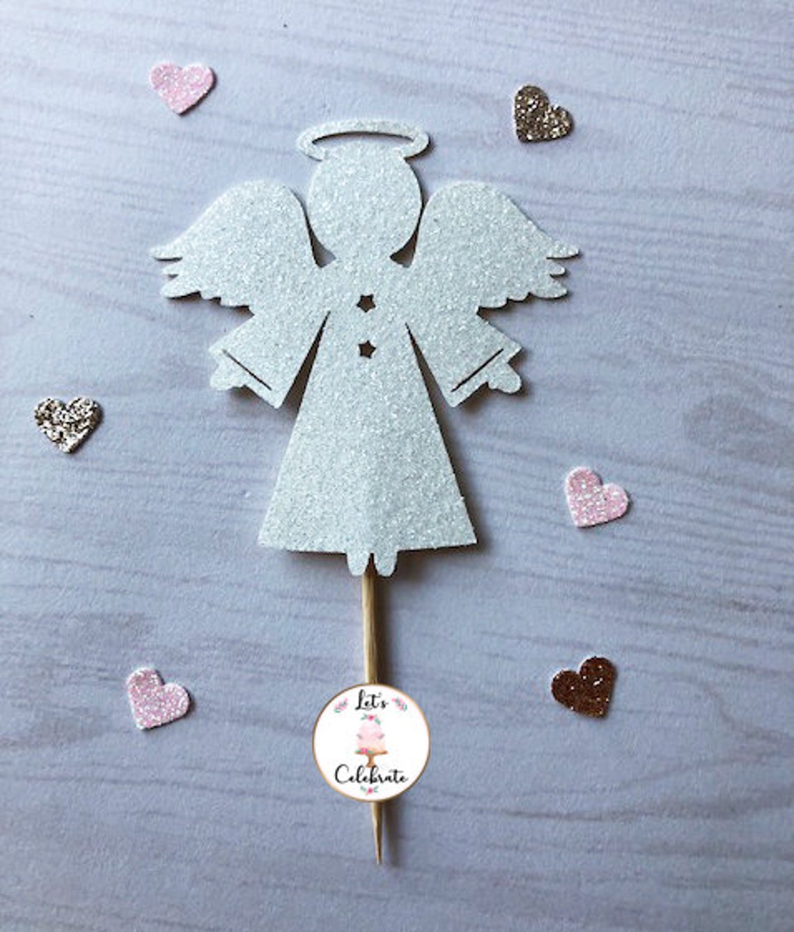 Angel Cupcake Toppers Baptism Cupcake Topper First Communion Etsy
