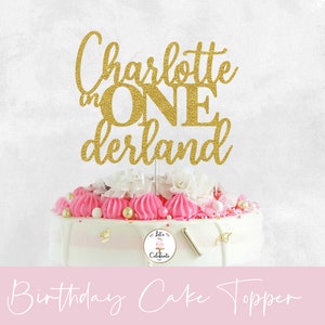 Onederland Cake Topper, First Birthday Cake Topper, Onederland Party