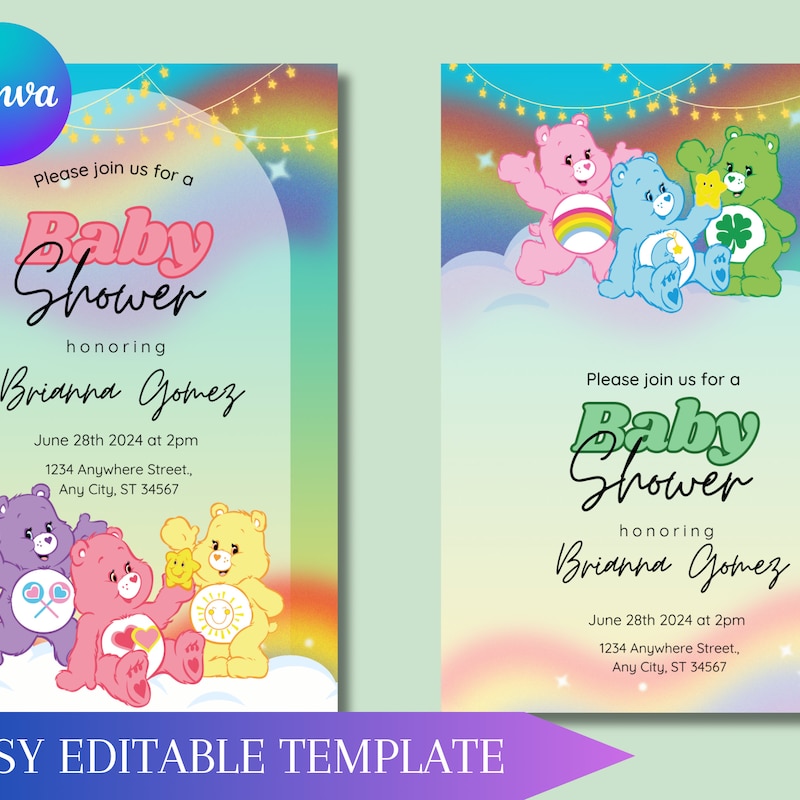 Care Bear Baby Shower - Etsy