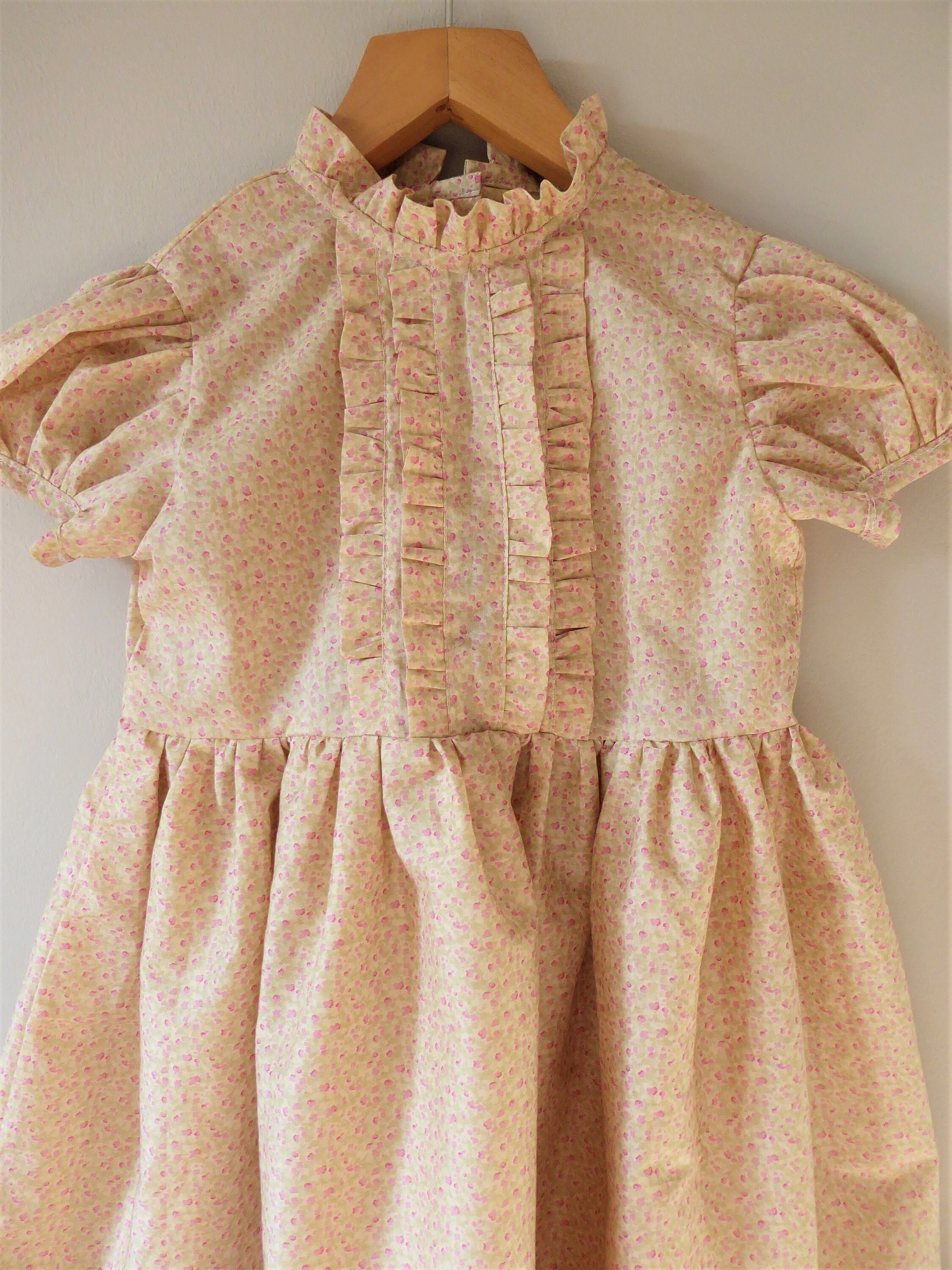 Handmade girls dress Dresses Pink floral dress Etsy