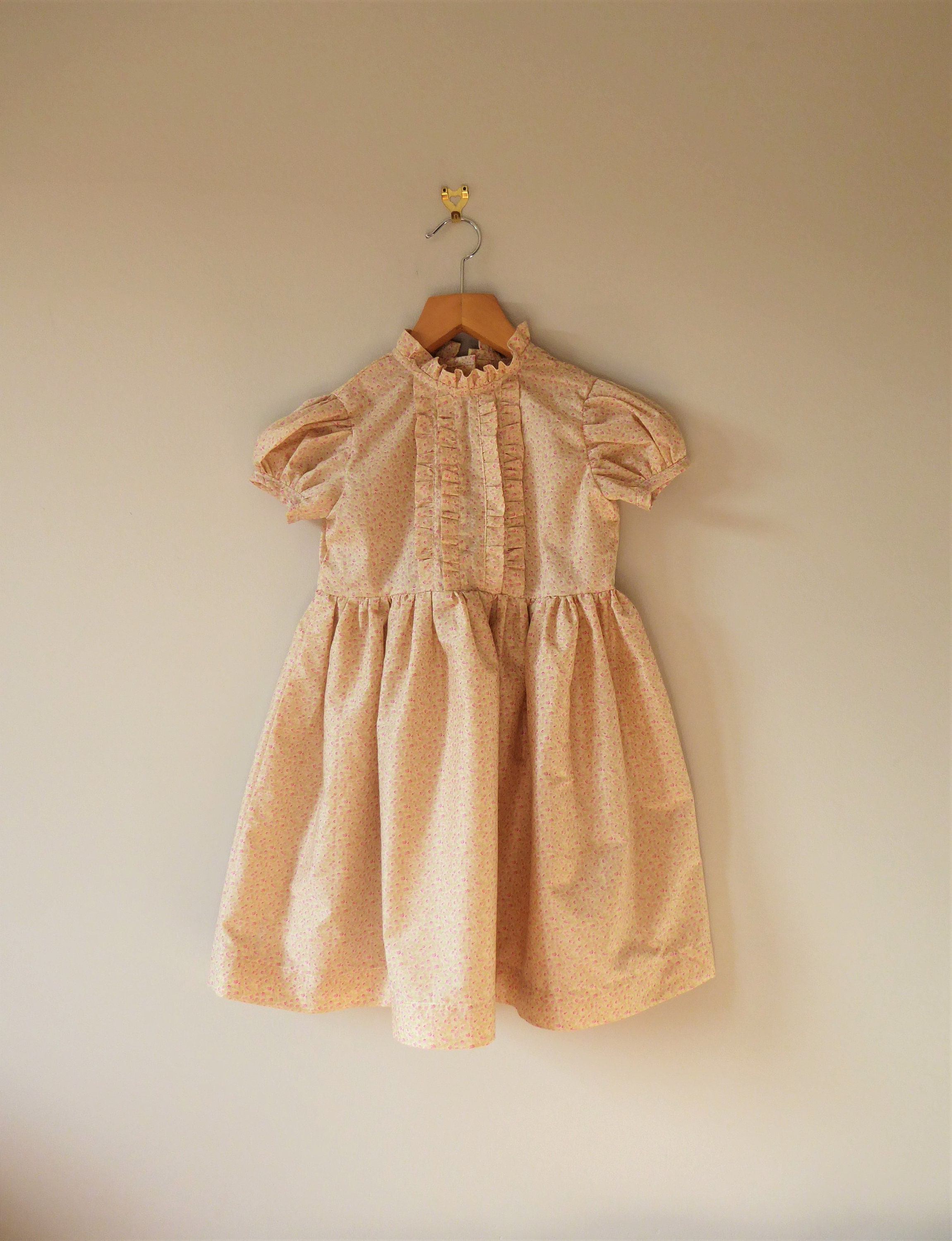 Handmade girls dress Dresses Pink floral dress Etsy