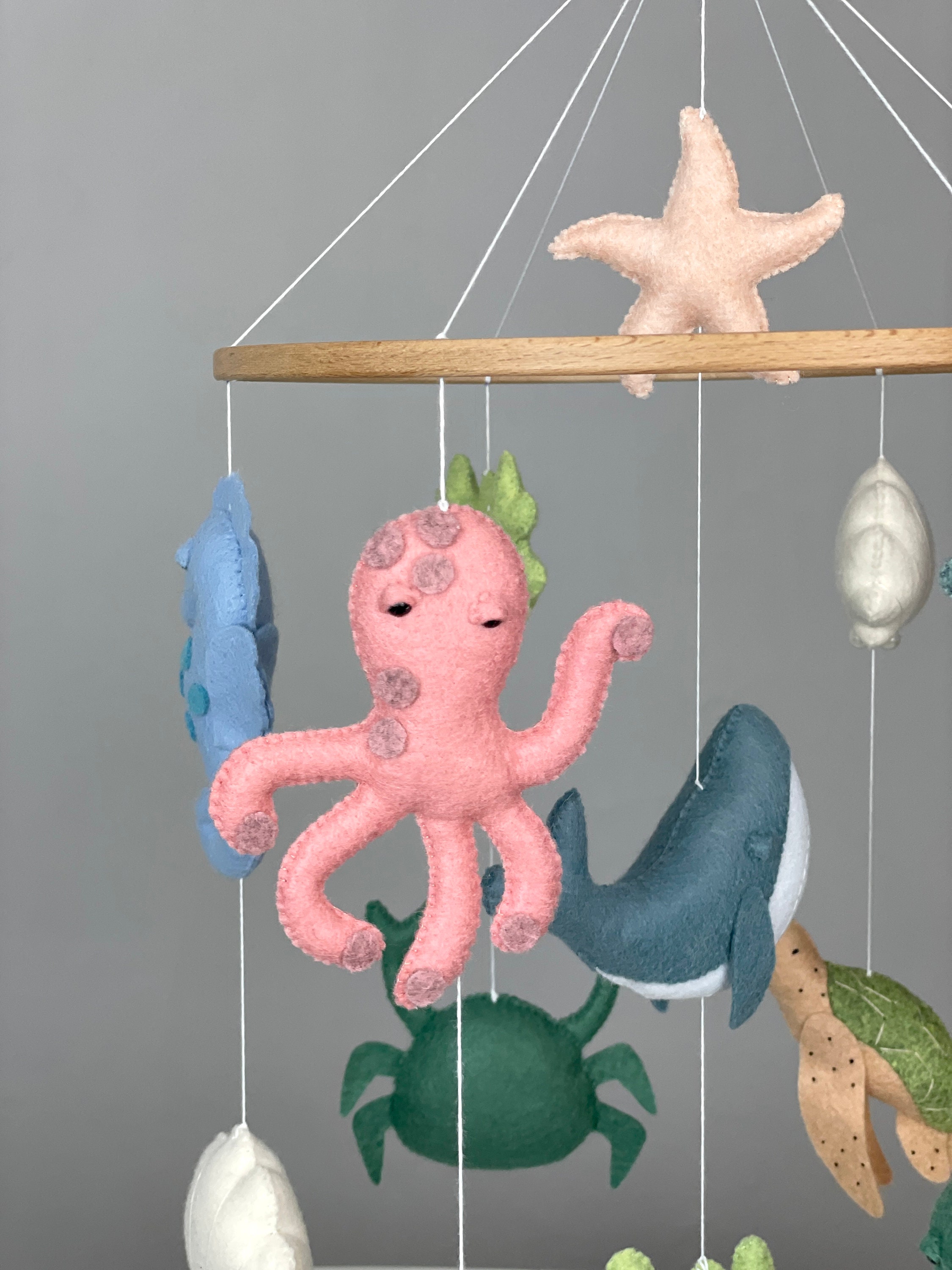 Ocean Baby Mobile Crib Sea Creature Mobile Octopus Under the Sea Mobile ...