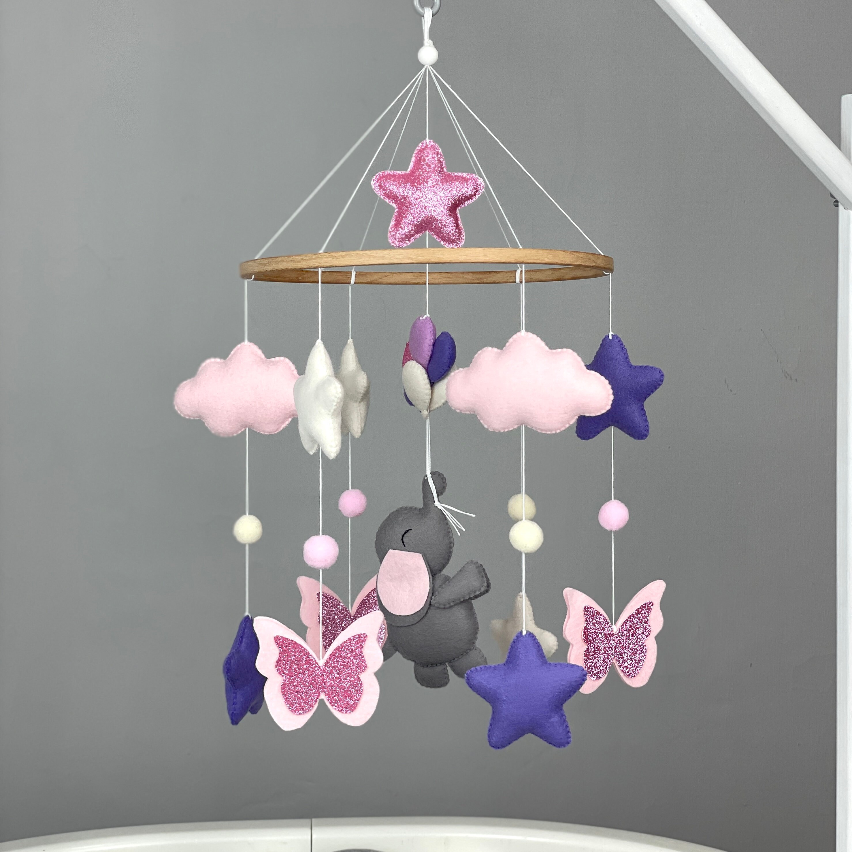 purple elephant nursery