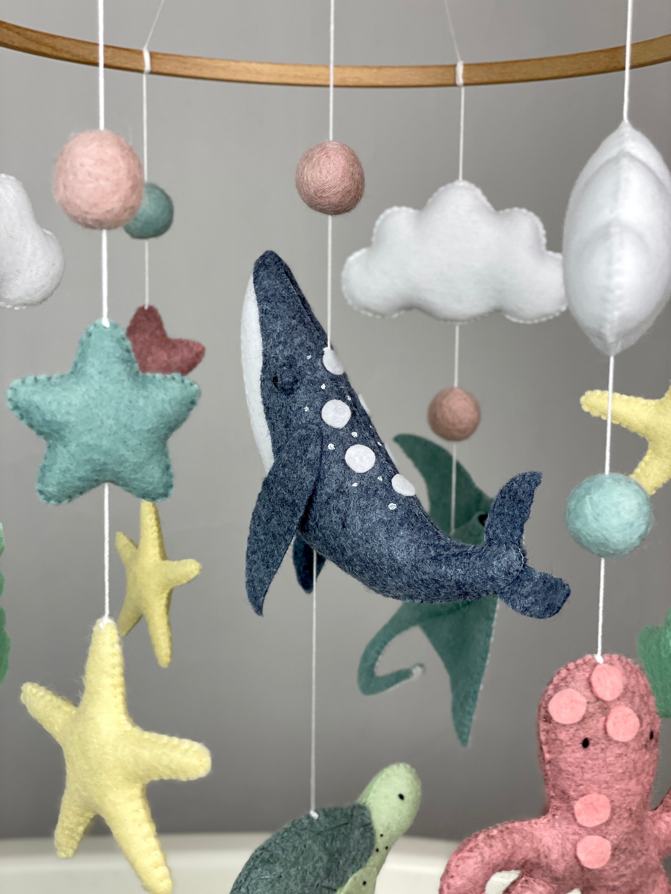 Ocean Baby Mobile Neutral Sea Creature Mobile Under the Sea Nursery ...