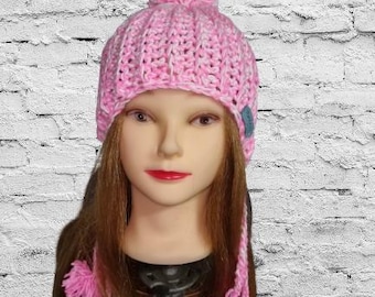 Capuche/chapeau de lutin bohème au crochet