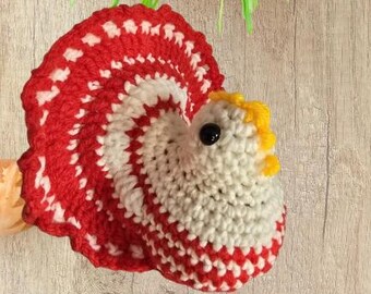 Poussin de Pâques au crochet fait main, décoration de fête pour la maison