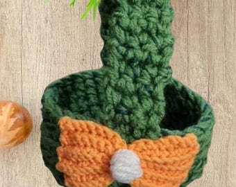 Panier de Pâques au crochet fait main