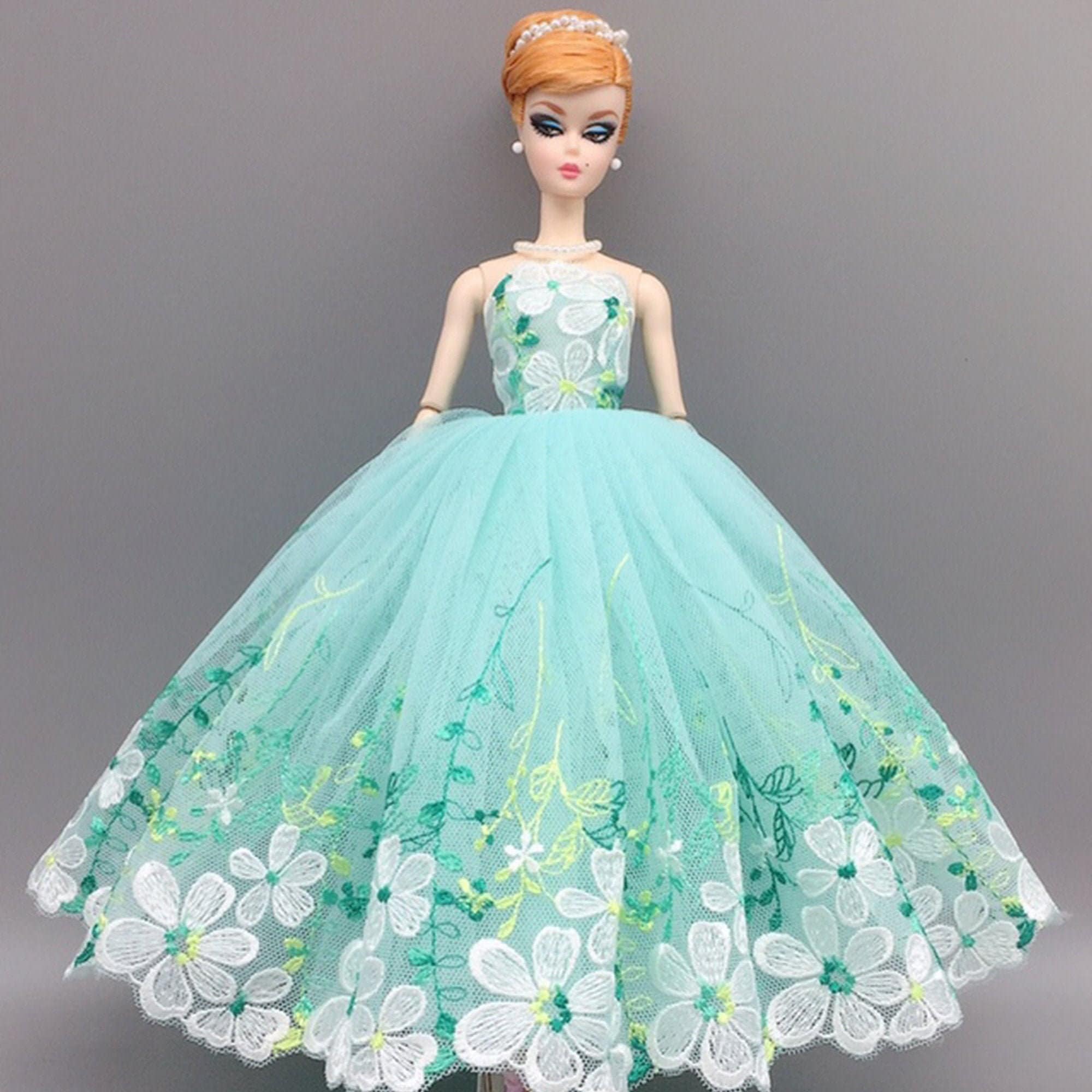 Ropa de Barbie Vestido de fiesta de barbie vestido verde menta | Etsy