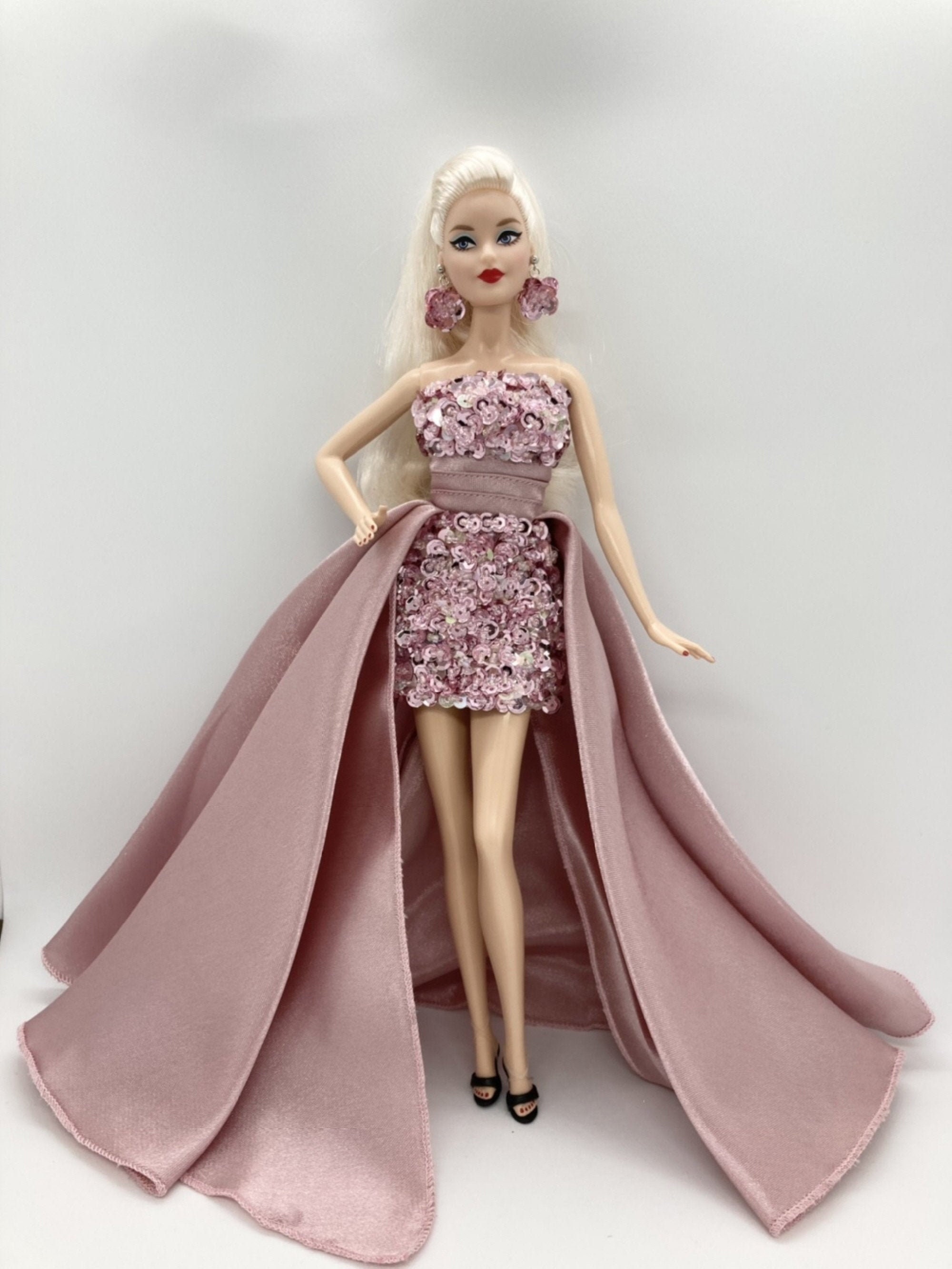 Doll Clothes Twinkle Dress Barbie Dress Silk Stone Fashion Etsy