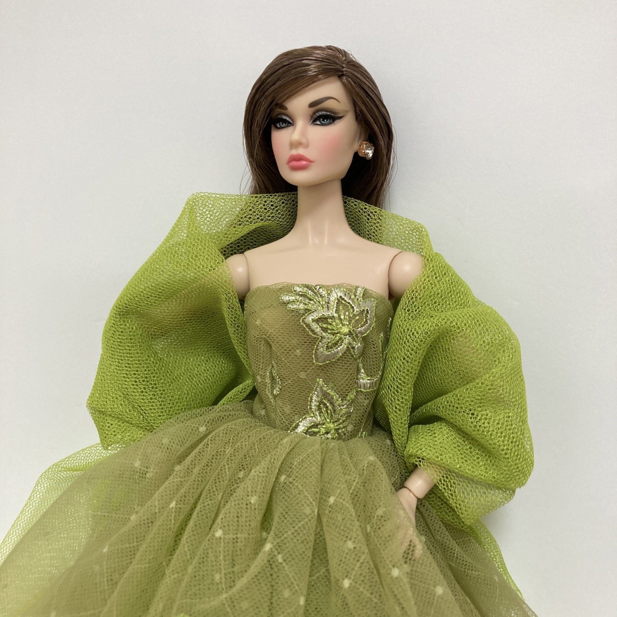 Barbie Doll Dress Premium Collection Royal Green Gown | Shopee Malaysia