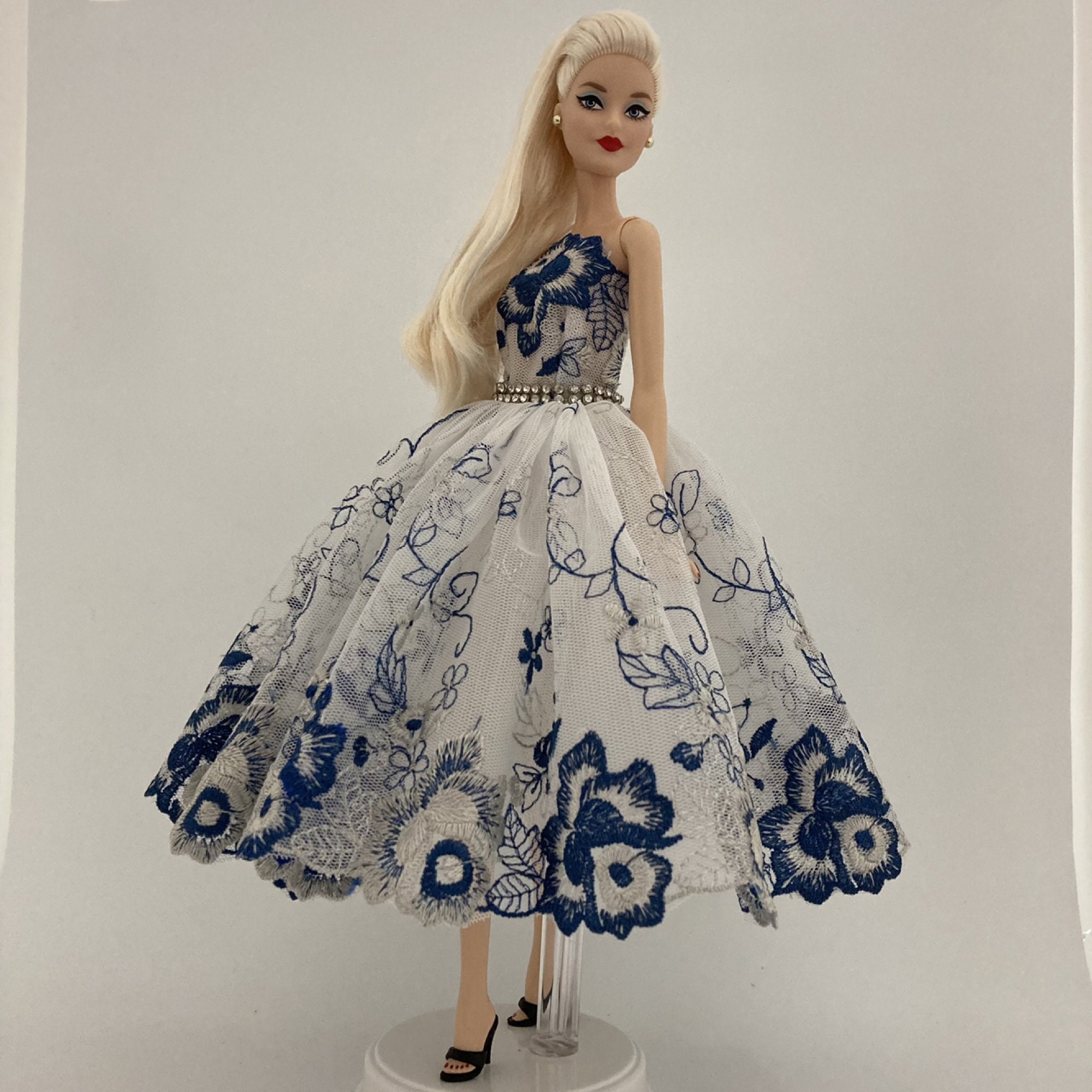 Barbie Ballgown Barbie Clothes Barbie party dress flower dress | Etsy