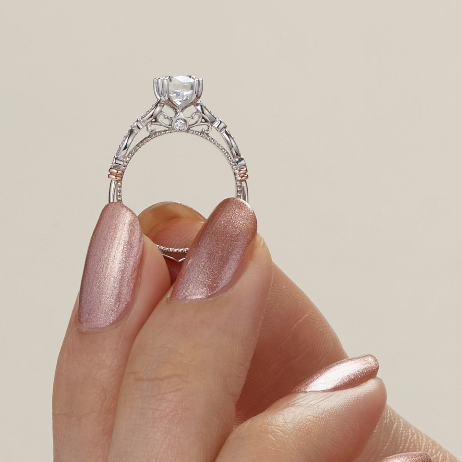 Zircon Engagement Ring Round Cut Zircon Ring. Streling Silver Etsy