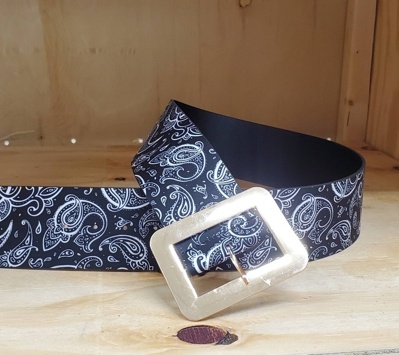Bandana Print Belts