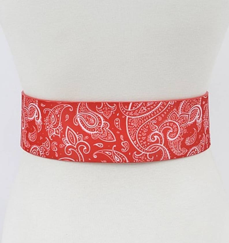 Bandana Print Belts