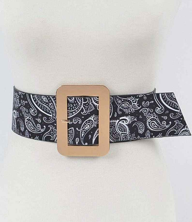 Bandana Print Belts