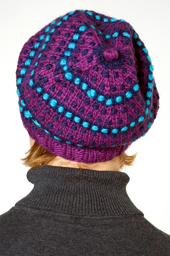 Merino Wool Handmade Fair Trade Slouchy Beanie - Flop Winter  display picture 2