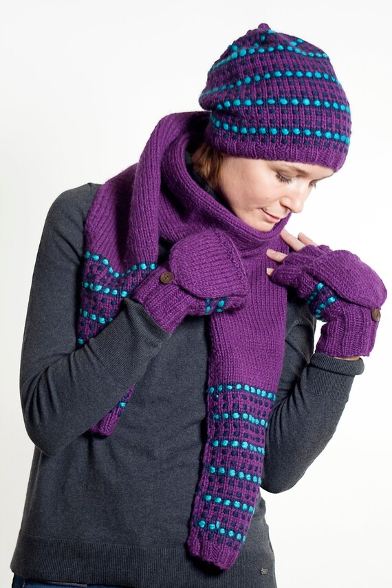 Merino Wool Handmade Fair Trade Slouchy Beanie - Flop Winter  display picture 1